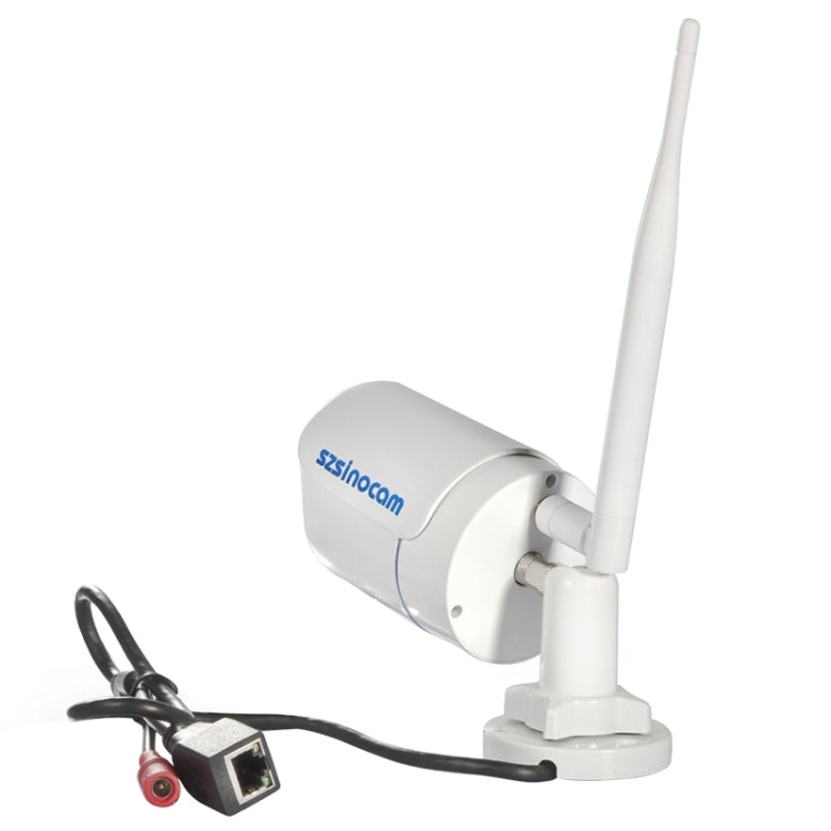 szsinocam SN-NVK-8004W10 4Ch HD 720P P2P 1.0 Mega Pixel Wireless Cloud IP Camera NVR Kit, Support Video Push Alarm & ONVIF, IR Distance: 30m