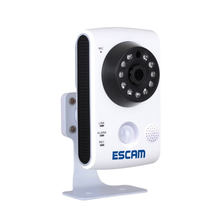 ESCAM QF502 HD 720P ONVIF 1.0MP H.264 P2P 2.8mm WiFi PIR Alarm Camera, Dual IR-CUT Filter, IR Distance: 10m