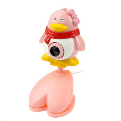 USB 2.0 Cartoon Penguins Style 0.48 Mega Pixels Driverless PC Camera / Webcam, Cable Length: 1.2m