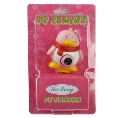 USB 2.0 Cartoon Penguins Style 0.48 Mega Pixels Driverless PC Camera / Webcam, Cable Length: 1.2m