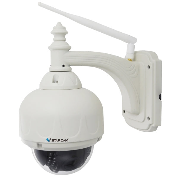 VSTARCAM T7833WIP-4X H.264 IR-Cut Pan-Tilt 720P 1.0MP CMOS Sensor 4X ZOOM Wireless Dome IP Camera, Support Night Vision / Motion Detection, IR Distance: 10m