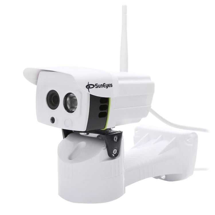SunEyes SP-P701EWPT 1280x720P HD Pan/Tilt Waterproof IP Camera Wireless P2P Outdoor with TF/Micro SD Card Slot(White)