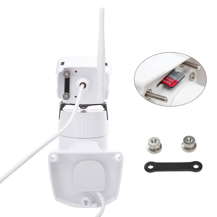 SunEyes SP-P701EWPT 1280x720P HD Pan/Tilt Waterproof IP Camera Wireless P2P Outdoor with TF/Micro SD Card Slot(White)