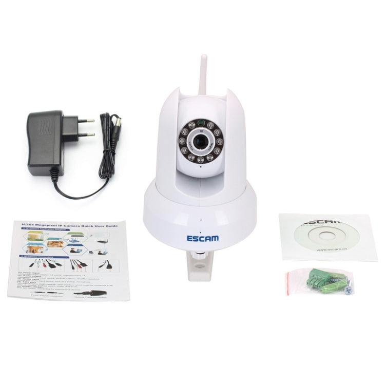 Escam Cat QF300 H.264 HD 720P Wireless Infrared Dome IP Camera, Support Onvif/ WPS Encryption