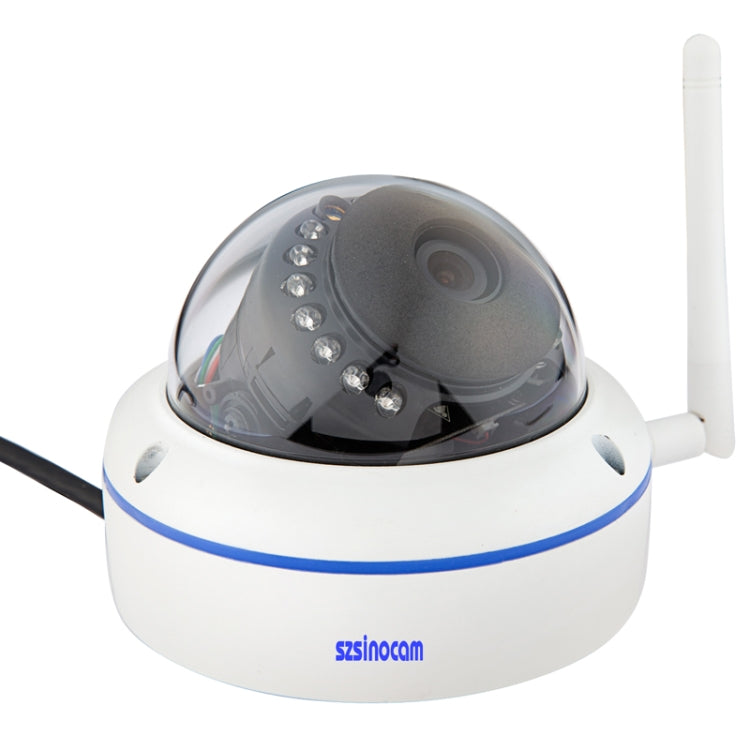 szsinocam SN-IPC-8002C H.264 HD 1080P 2.0 Mega Pixel Infrared Night Vision Dome IP Camera, IR Distance: 20m