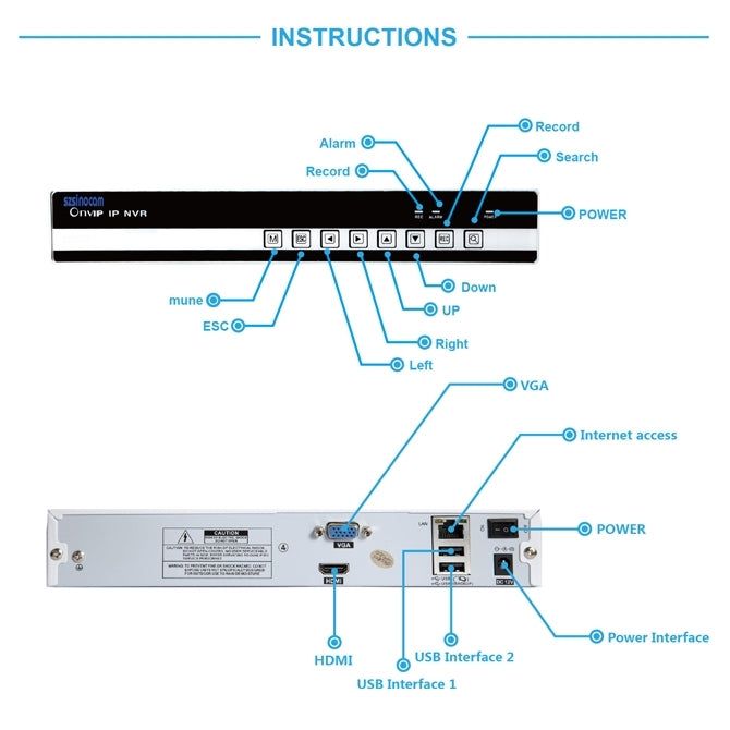 szsinocam SN-NVK1304 4 x HD 960P P2P 1.3 Mega Pixel Wireless Cloud IP Camera + 4Ch NVR Kit, with Video Push Alarm, Supports ONVIF, IR Distance: 20m