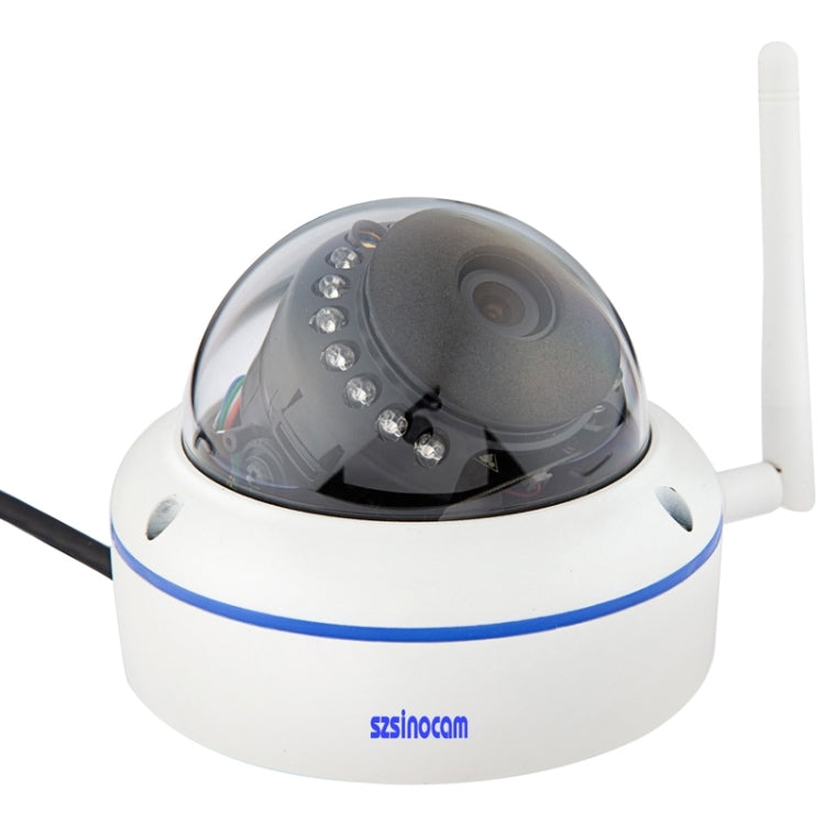 szsinocam SN-IPC-8002A H.264 HD 720P 1.0 Mega Pixel Infrared Night Vision Dome IP Camera, IR Distance: 20m
