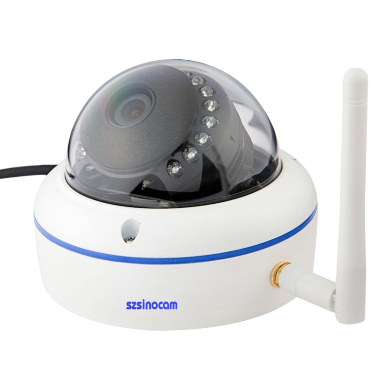 szsinocam SN-IPC-8002A H.264 HD 720P 1.0 Mega Pixel Infrared Night Vision Dome IP Camera, IR Distance: 20m