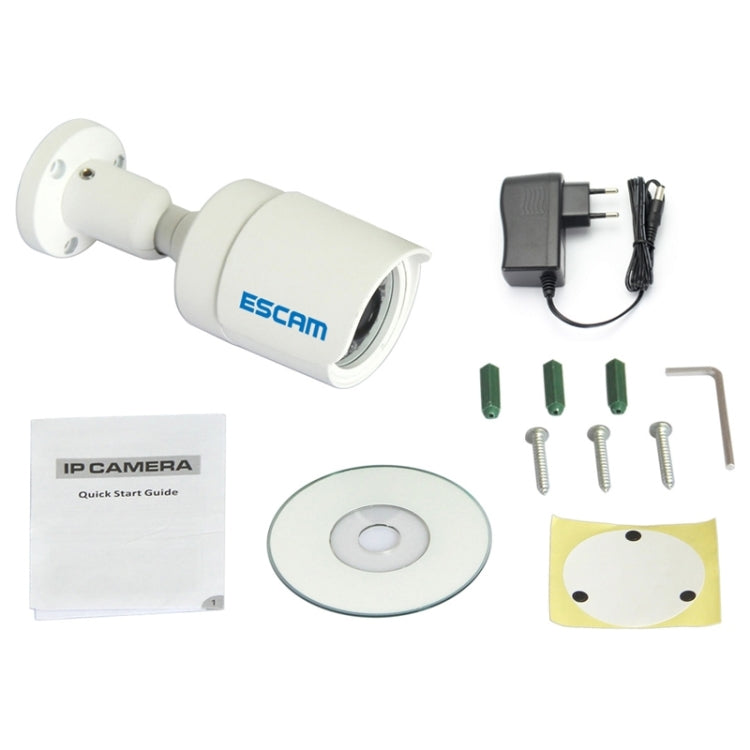 ESCAM HD2100 H.264 HD 960P ONVIF Day / Night IP66 Waterproof Outdoor Mini Bullet IP Camera, 1.3 Mega Pixels 3.6mm Fixed Focal Lens