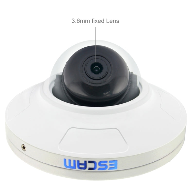 ESCAM HD2200 H.264 / MJPEG HD 960P ONVIF Day / Night IP66 Waterproof Outdoor Mini Dome IP Camera, 1.3 Mega Pixels 3.6mm Fixed Focal Lens