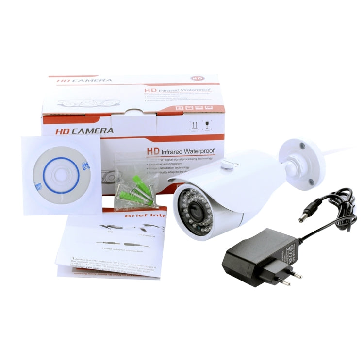 MY303 HD 1080P P2P 2.0 Mega Pixels 3.6mm Lens Bullet IP Camera, Support Night Vision / Motion Detection, IR Distance: 25m