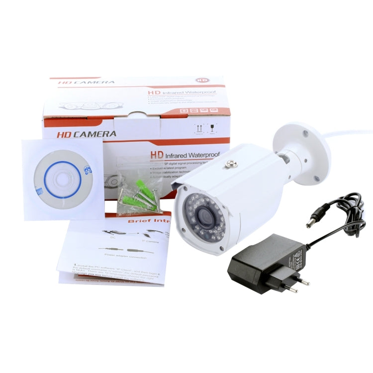 MY313 HD 1080P P2P 2.0 Mega Pixels 3.6mm Lens Bullet IP Camera, Support Night Vision / Motion Detection, IR Distance: 25m