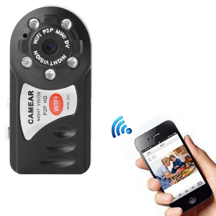 Q7 Full HD 1080P WiFi P2P Mini DV DVR 2.0 MP Camera Digital Video Recorder(Black)