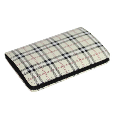 Leather Checkered Style Name Card Holder
