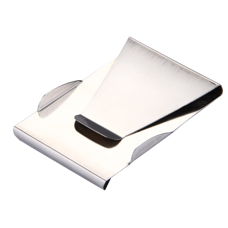 Metal Slim Sleek Money Cash Clip Clamp Double Sided Credit Card Holder