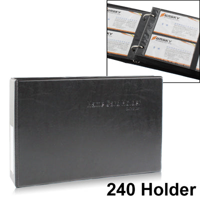 High Quality Leather Business Name Credit ID Card Holder with 240 Holder (No. 5795)