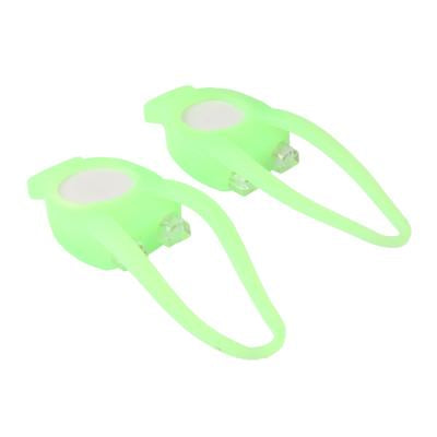 3-Mode silicone set 2-LED Blue & Red Light Tie-On Bike Light (Random Color Delivery)