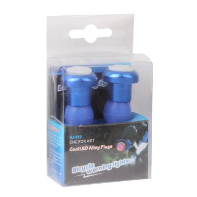 Bicycle Handlebar Bar End Red Light Warning Safety Light (Random Color Delivery)