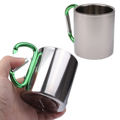 Outdoor Stainless Steel Cups / Carabiners Cup