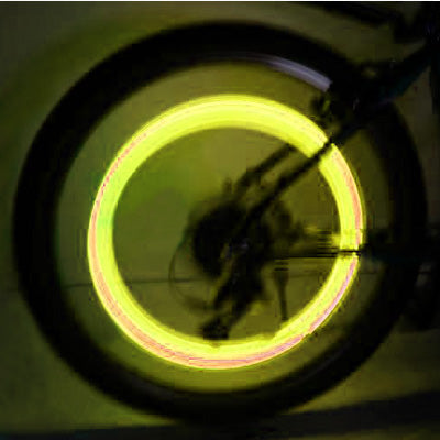 2 PCS Motion Activated LED Wheel Lights for Bikes and Cars, Yellow(Yellow)