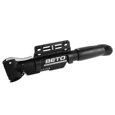 BETO Portable Mini Plastic Bike Bicycle Pump Schrader(Black)