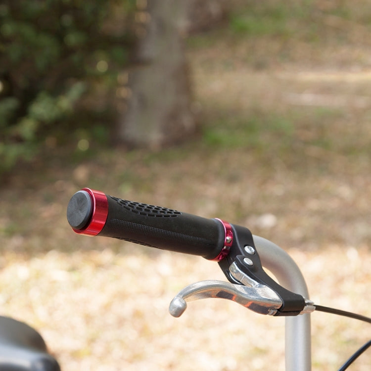OQSPORT 2 PCS Bike Hand Grips Covers Bilateral Lock MTB Bicycle Anti-slip Handlebar Grips