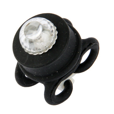 2 pcs 2-Mode Colorful Light Tie-On Bike Light Keychains,