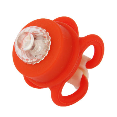 2 pcs 2-Mode Colorful Light Tie-On Bike Light Keychains,