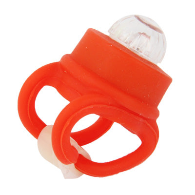 2 pcs 2-Mode Colorful Light Tie-On Bike Light Keychains,