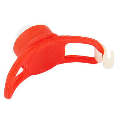 2 pcs 2-Mode Colorful Light Tie-On Bike Light Keychains,