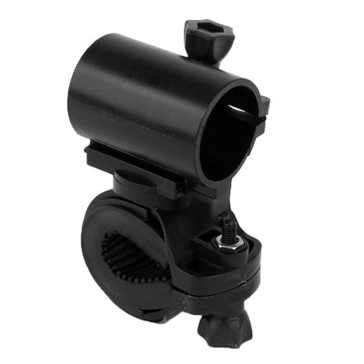 360 Degrees Rotation Mount Holder Clip Clamp for Bicycle Bike LED Light Lamp Flashlight(Black)