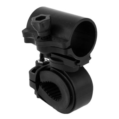 360 Degrees Rotation Mount Holder Clip Clamp for Bicycle Bike LED Light Lamp Flashlight(Black)