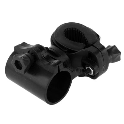 360 Degrees Rotation Mount Holder Clip Clamp for Bicycle Bike LED Light Lamp Flashlight(Black)