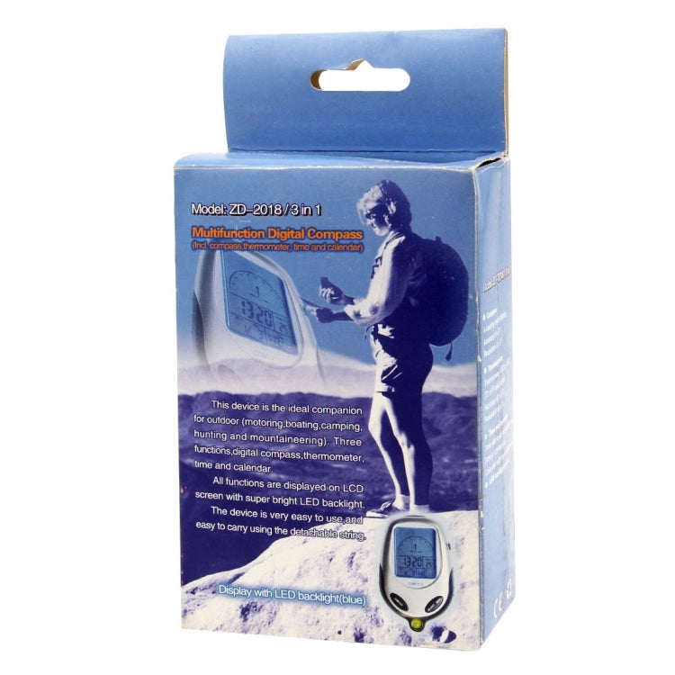 3 in 1 (Compass, Thermometer, Calendar) Multifunction Digital Compass