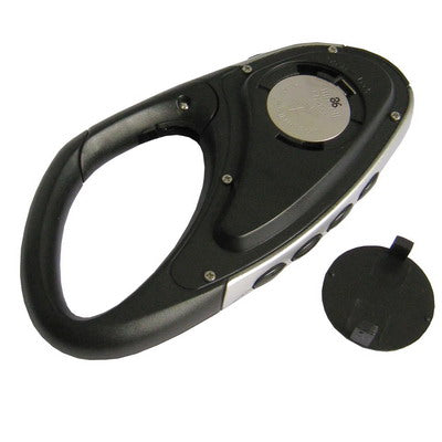 Travel Electronic Compass Thermometer Clock LCD Clip on