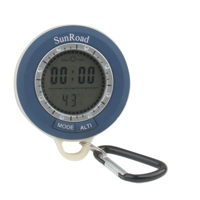 8 in 1 (Altimeter / Altitude Record / Altitude Setting / Barometer / Digital Compass / Thermometer / Weather forecast / Time) Multifunction Digital Altimeter(Blue)