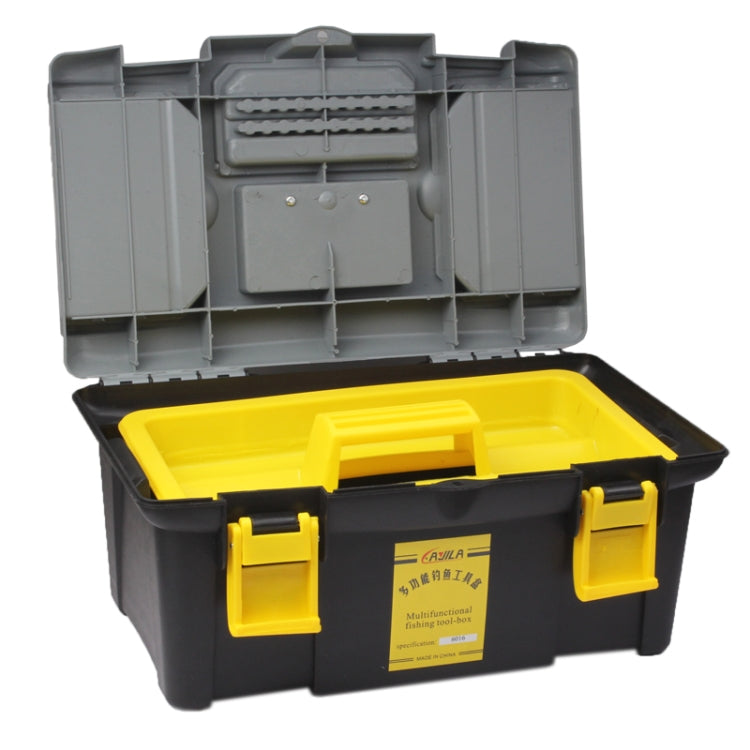 Multifunction Fishing Tackle Box / Storage Tool Carrying Box(Grey)