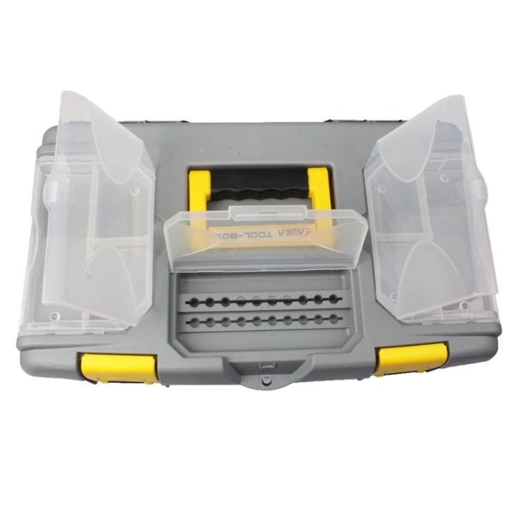 Multifunction Fishing Tackle Box / Storage Tool Carrying Box(Grey)