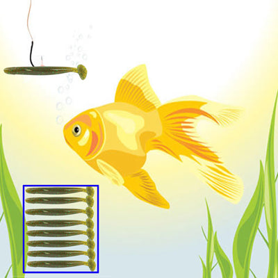 8 pcs Silicone Loach Lures