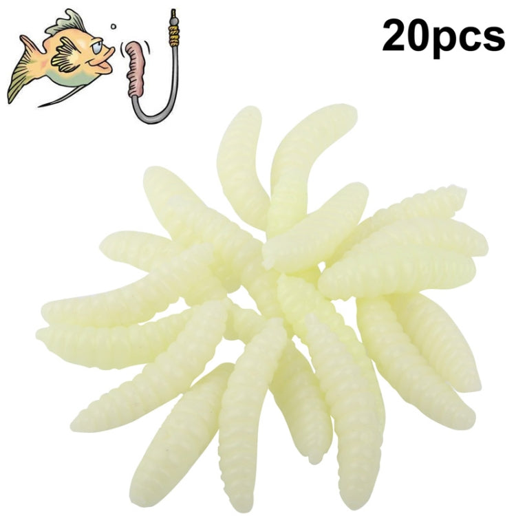 3cm Simulation Bagged Bread Bait Worms (20 Pcs)
