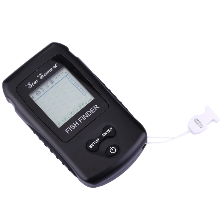 RF Wireless Fish Finder Color LCD Screen Display with Sonar Sensor(Black)
