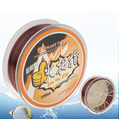 100m Extra Strong 3.5# 0.3mm 17.5kg Nanotechnology Nylon Monofilament Fishing Line (Coffee)