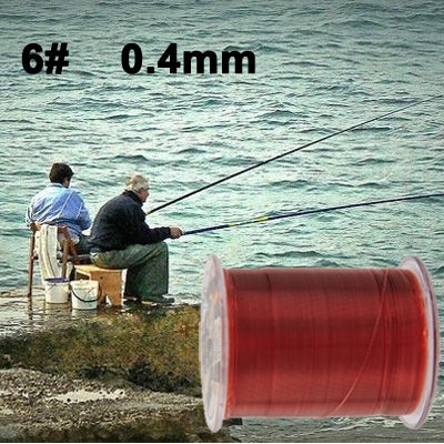300m Extra Strong 6# 0.40mm 15.6kg Ishii New Element Brand Fishing Line (Red)