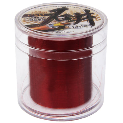 300m Extra Strong 1# 0.165mm 4.7kg Ishii New Element Brand Fishing Line (Red)
