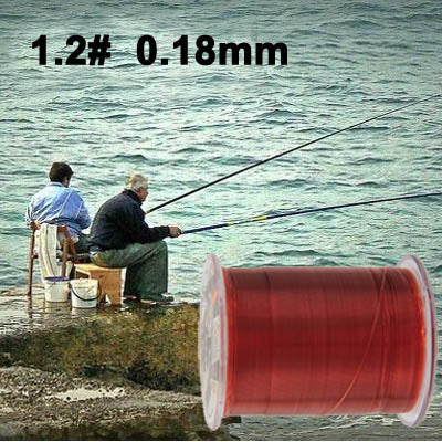 300m Extra Strong 1.2# 0.18mm 5.5kg Ishii New Element Brand Fishing Line (Red)