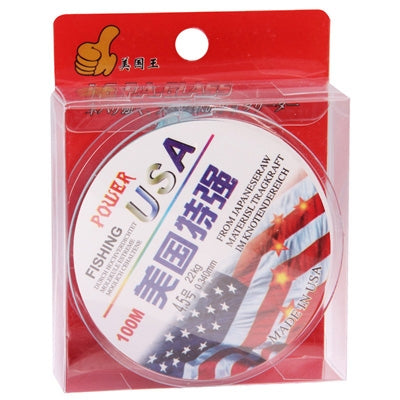 100m Extra Strong 4.5# 0.34mm 22kg Power USA Fishing Line (Baby Blue)