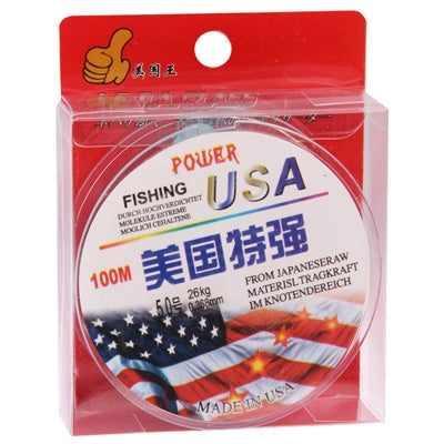 100m Extra Strong 5.0# 0.368mm 26kg U.S New Impetus To The Fishing Line (Baby Blue)