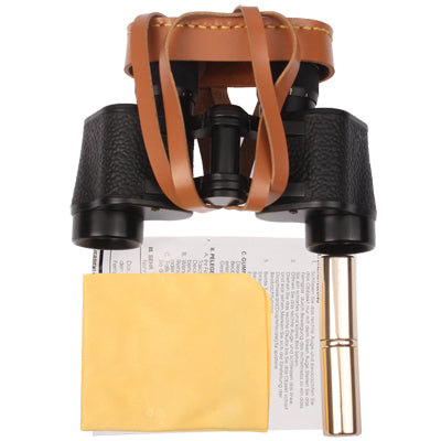 6 x 24mm Universal Telescope Binocular with Leather Carry Bag for Outdoor Activities