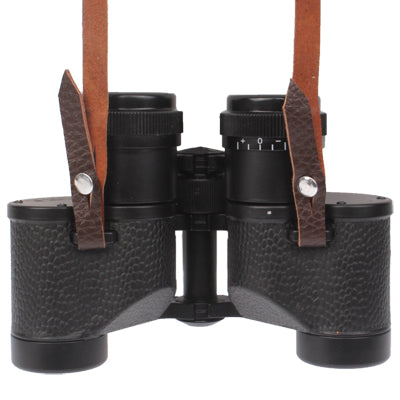 6 x 24mm Universal Telescope Binocular with Leather Carry Bag for Outdoor Activities(Black)