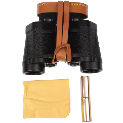 8 x 30mm Universal Telescope Binocular with Leather Carry Bag for Outdoor Activities(Black)